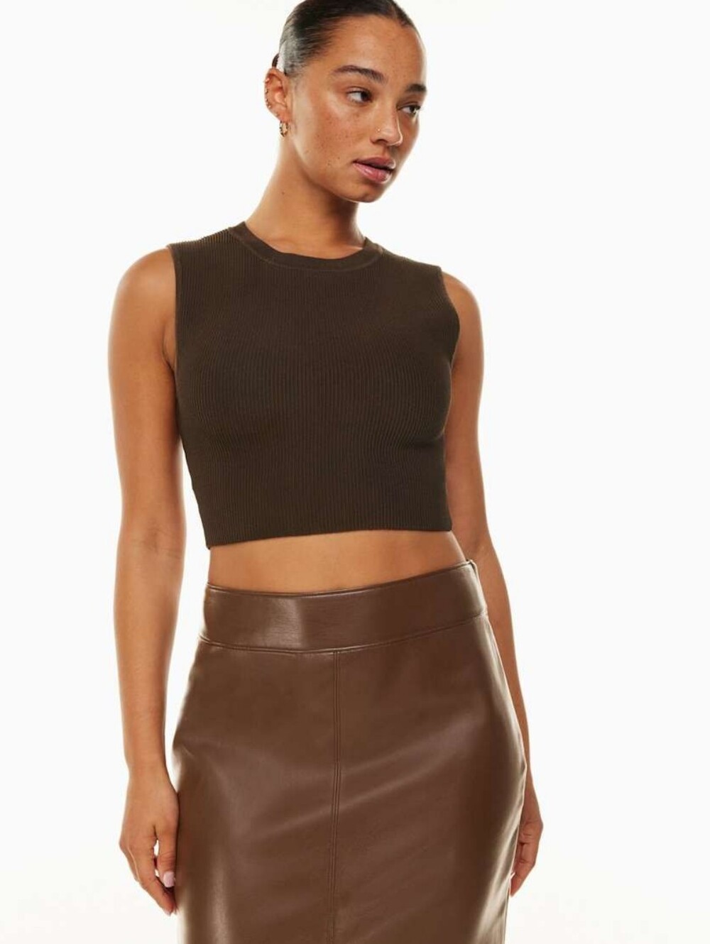 aritzia x scuplt knit muscle tank